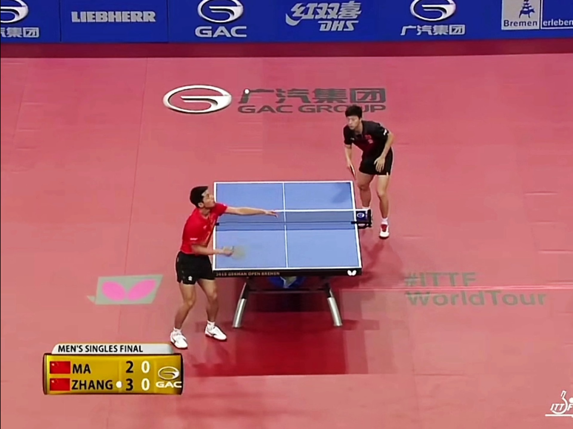 关于日本乒乓球队力克德国乒乓球队，马龙爆发神勇的信息